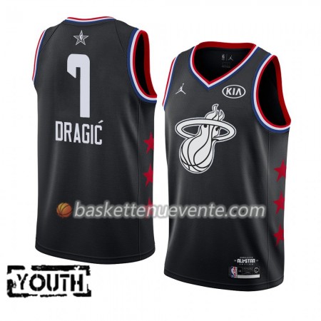 Maillot Basket Miami Heat Goran Dragic 7 2019 All-Star Jordan Brand Noir Swingman - Enfant